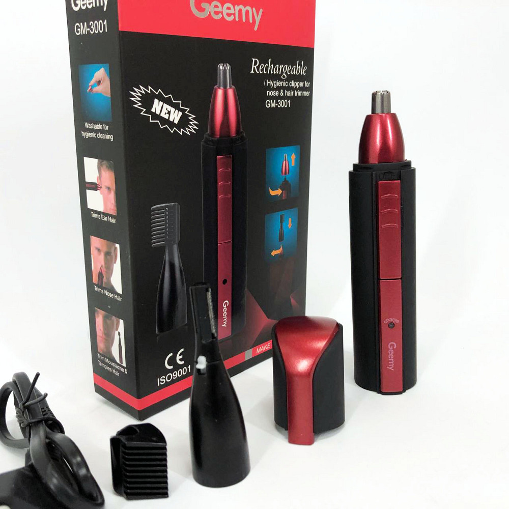 Тример для носа і вух зручний Gemei, Тример для носа і вух для чоловіків 3в1 QA-57 Івано-Франківськ - фото 7