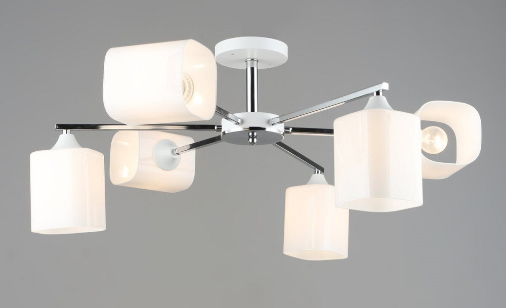 VALESO Підвісна люстра B A4183/6 6x60W Хром+Білий Киев - изображение 1