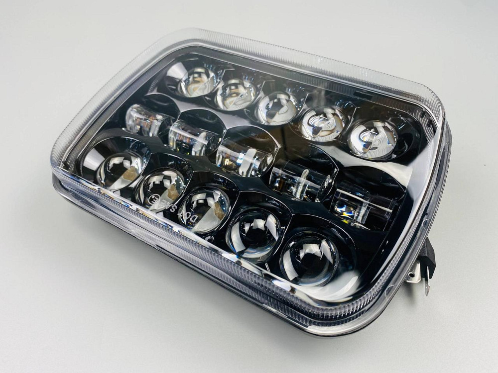 Фара LED прямокутна 95W 5х7 дюйм  (ближній + дальній) 3D лінза Мукачево - фото 9