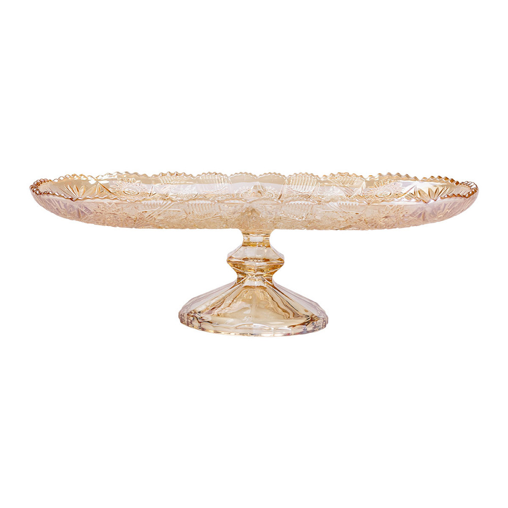 Yiwu Фруктовниця скляна на ніжці 33.5х15х10.5 см овальна ваза для фруктів HP-YH-84 Коломыя - изображение 5