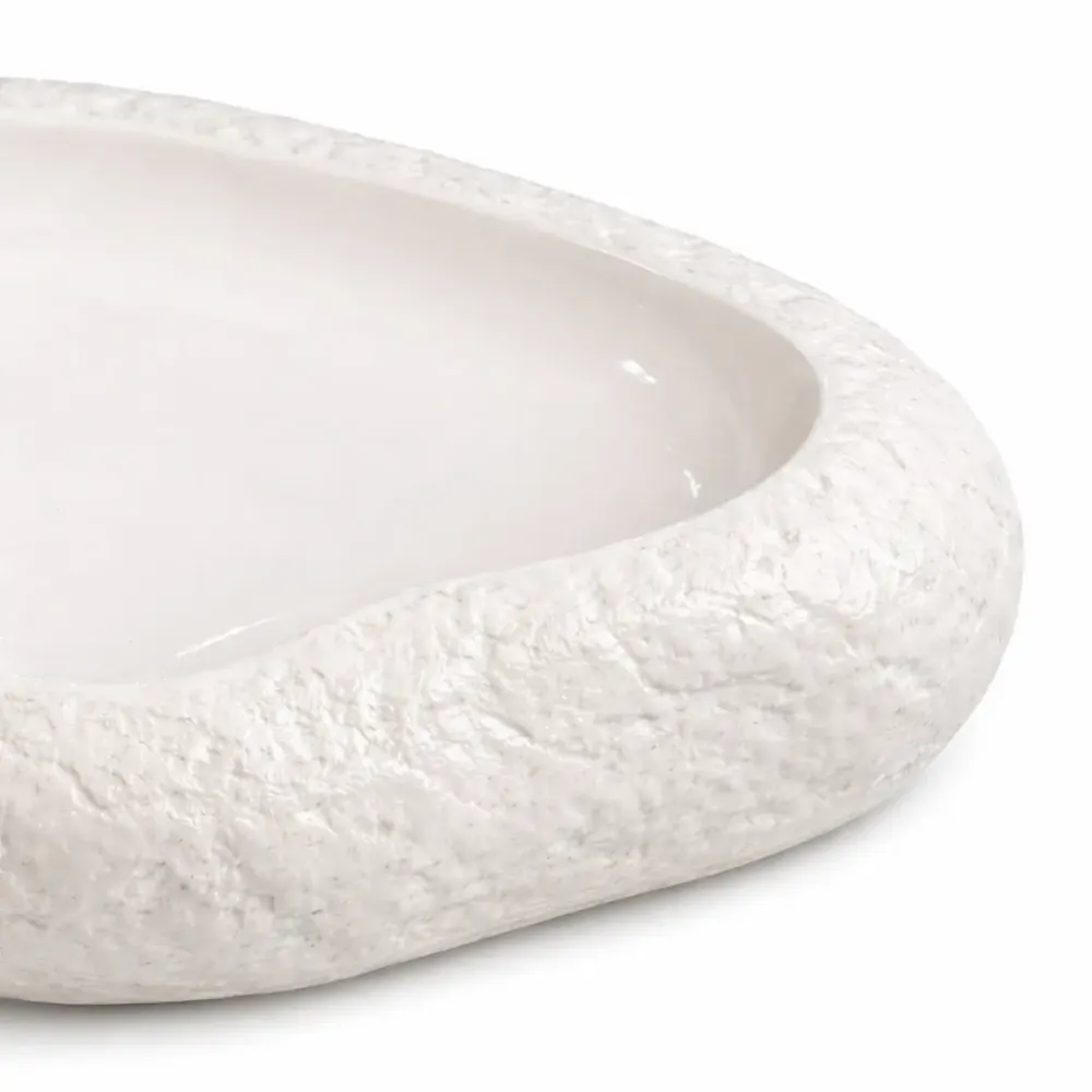 Керамическое блюдо с фактурным дизайном 31х23 см Коломия - фото 2