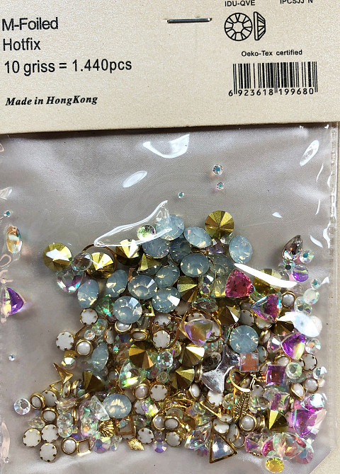 Стрази Swarovski мікс різні розміри і форми + формочки різних форм (1400 шт) АВ , бріліант і лілові. Київ - фото 10