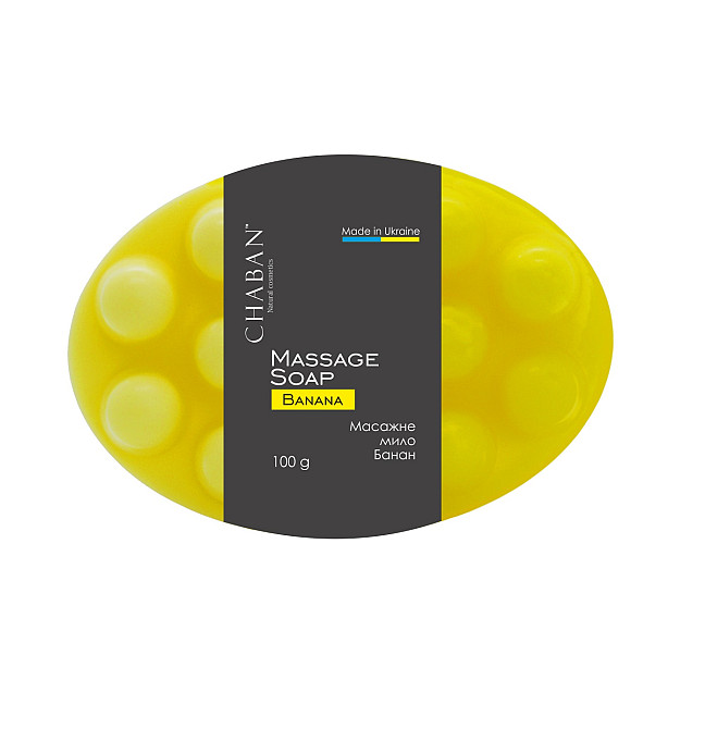 Антицелюлітне масажне мило Банан Chaban 100 г Київ - фото 1