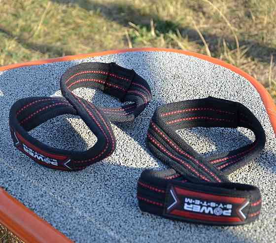 Лямки для тяги (вісмірка) Power System PS-3405 Figure 8 Black/Red L/XL Кам'янське