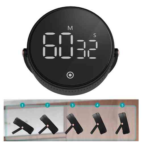 Кухонный таймер с цифровым LED-дисплеем 90дБ, магнитный секундомер F1 Винница
