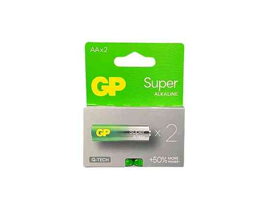 Батарейка лужна LR6/AA Super alkaline 1.5V 15A-U2 2шт (блістер) ТМ GP Київ