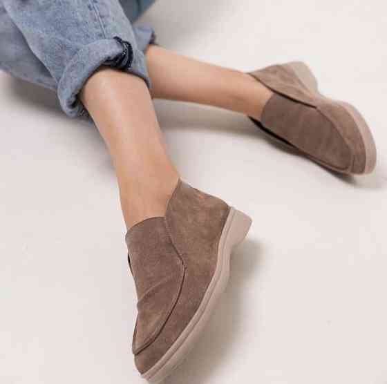 Черевики жіночі RONE капучино натуральна замша з хутром висота 8см (4250) 38р.39р. Коломыя