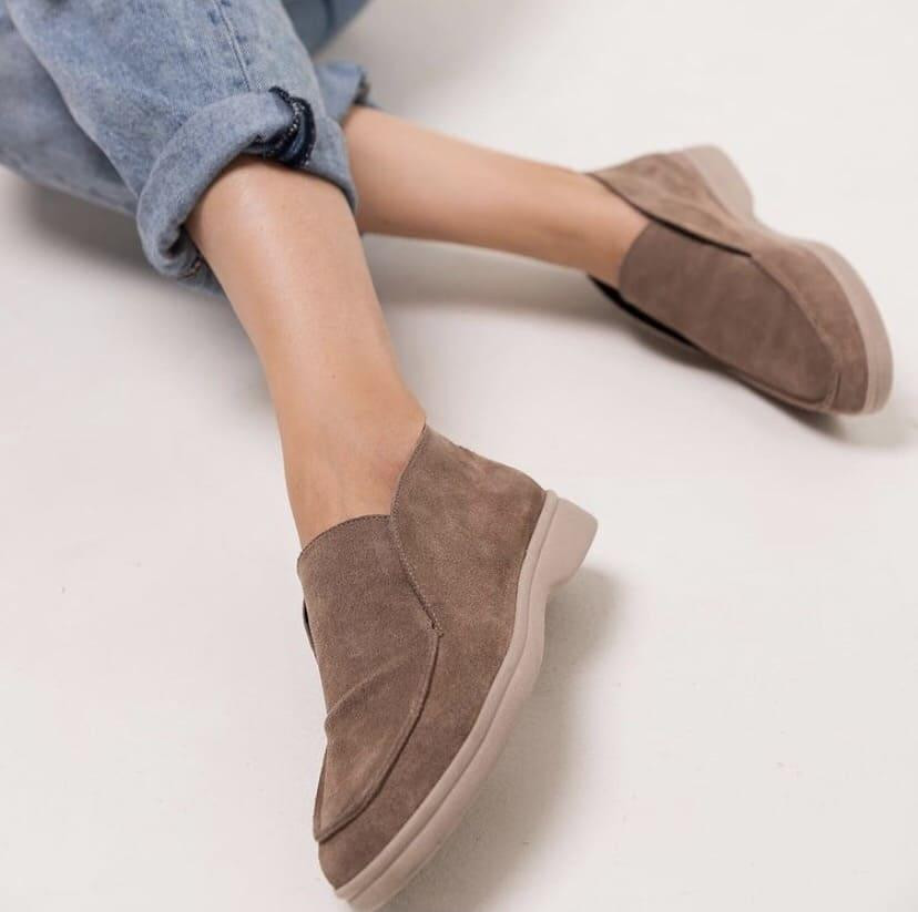 Черевики жіночі RONE капучино натуральна замша з хутром висота 8см (4250) 38р.39р. Коломия - фото 3