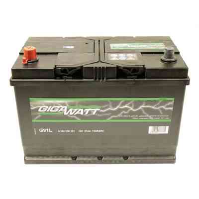 Аккумулятор автомобильный GigaWatt 91А (0185759101) Винница
