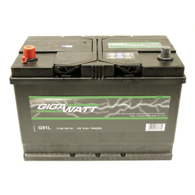 Акумулятор автомобільний GigaWatt 91А (0185759101) Вінниця - фото 1