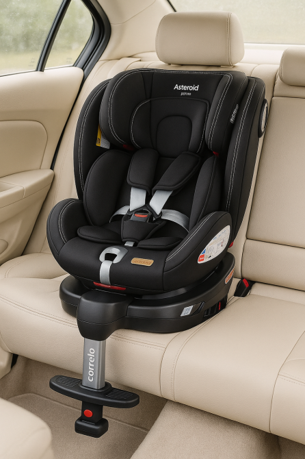 Автокрісло CARRELLO Asteroid+ CRL-15801 Onyx Black 0+1/2/3 ISOFIX з поворотом та опорною стійкою Київ - фото 1