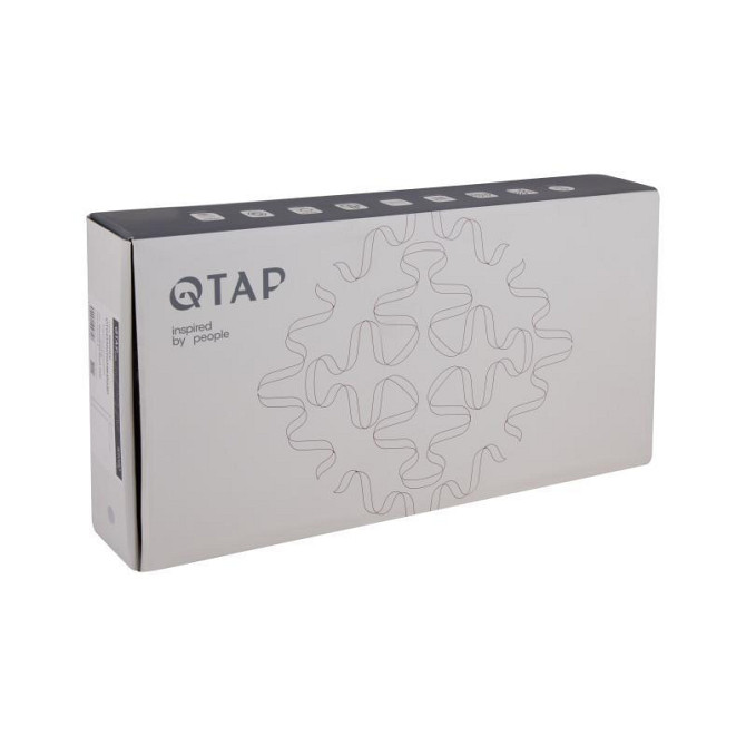 Змішувач для раковини Qtap Gemini QTGEM269GMB45680 (k35), одноважільний, високий, Gunmetal Black PVD Харків - фото 5