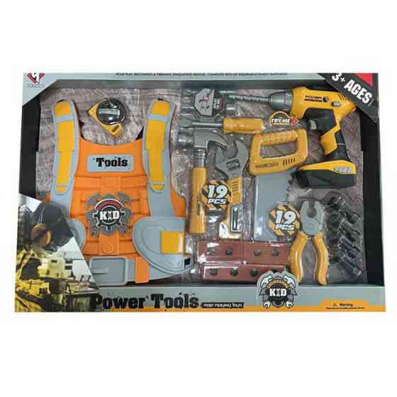 Набір інструментів Shantou Jinxing Power tools із жилетом Жовтий (T015B) Чернигов