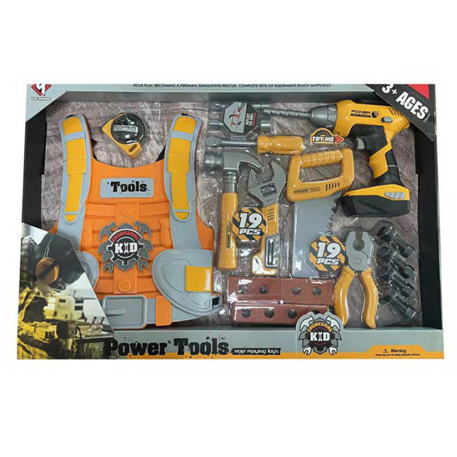 Набір інструментів Shantou Jinxing Power tools із жилетом Жовтий (T015B) Чернигов - изображение 1