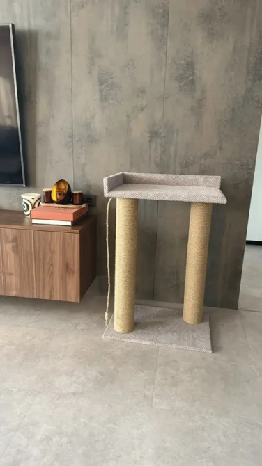 Когтеточка-башня, большая когтеточка 95*60*40 см с лежанкой для больших котов и Мейн-кунов Киев - изображение 4