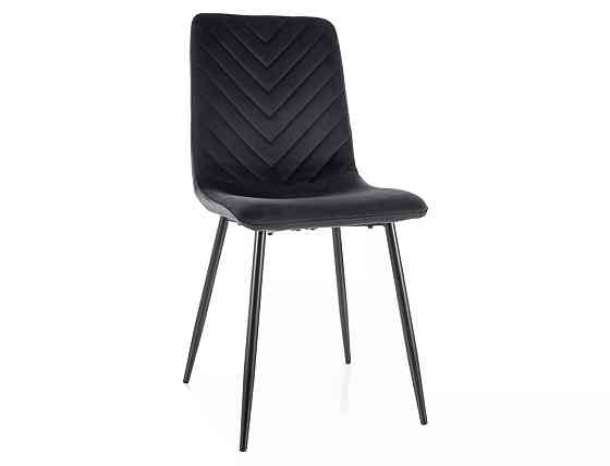 Стілець DAREN VELVET чорний каркас/чорний BL.19 Дніпро