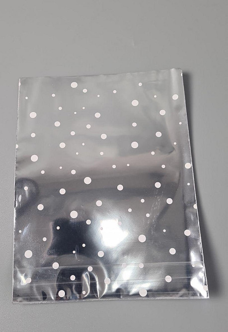 Пакет із малюнком для пакування подарунків (15*20) No413 (4) фольгований "Конфеті" (100 шт.) Харків - фото 2