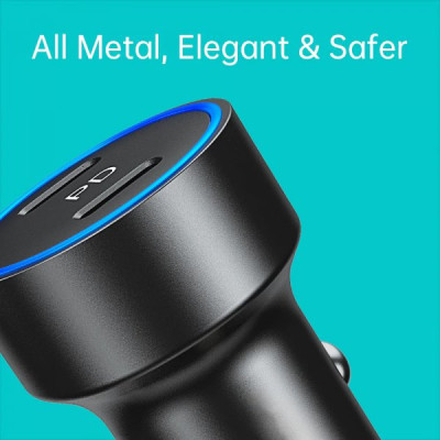 Зарядное устройство Choetech car 2хUSB-C 40W PD black (С0054-BK) Винница - изображение 5