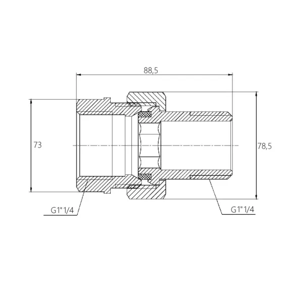 Згін "Американка" Thermo Alliance Forte 1 1/4 прямий SF190W32 Київ