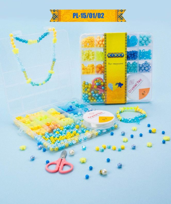 Набор бисера для изготовления креативных аксессуаров PL-15/01/02 бусины, бисер, подвески Винница - изображение 2