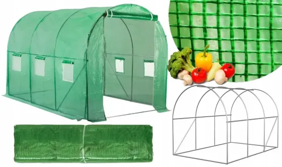 Теплиця парник армована плівкова 6 м2 з вікнами 3х2х2м Bass Polska 8597 Київ