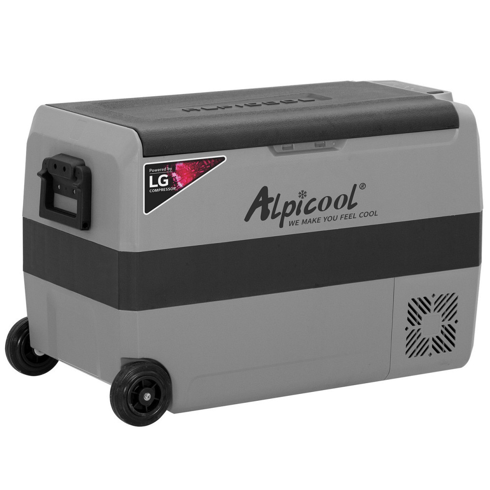 Компрессорный автохолодильник Alpicool T50 (LG) (двухкамерный, 50 литров). До -20 ℃. Питание 12, 24, 220 Вольт Киев - изображение 1