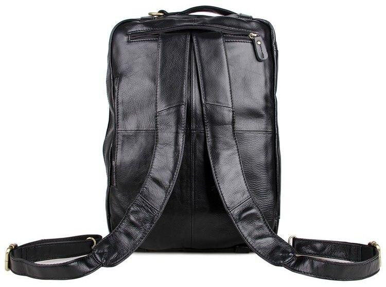 Сумка чоловіча Vintage 14219 трансформер Чорна Київ - фото 5