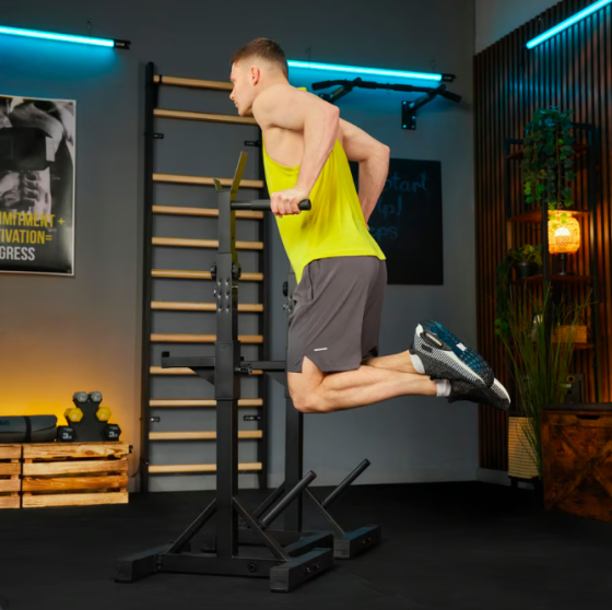 Стійки під штангу Trex Sport TX-100S регульовані з ручками для віджимань Киев