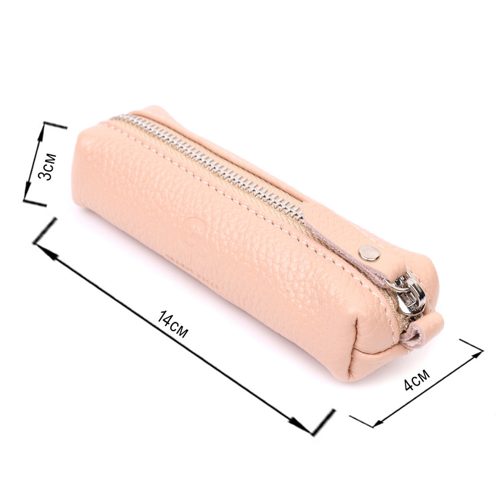 Красива жіноча шкіряна ключниця GRANDE PELLE 11638 Рожевий Київ - фото 7