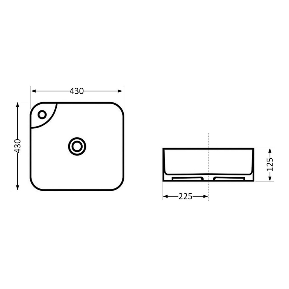 Раковина-чаша Qtap Stork 430x430x125 White QT15116137W Київ - фото 2
