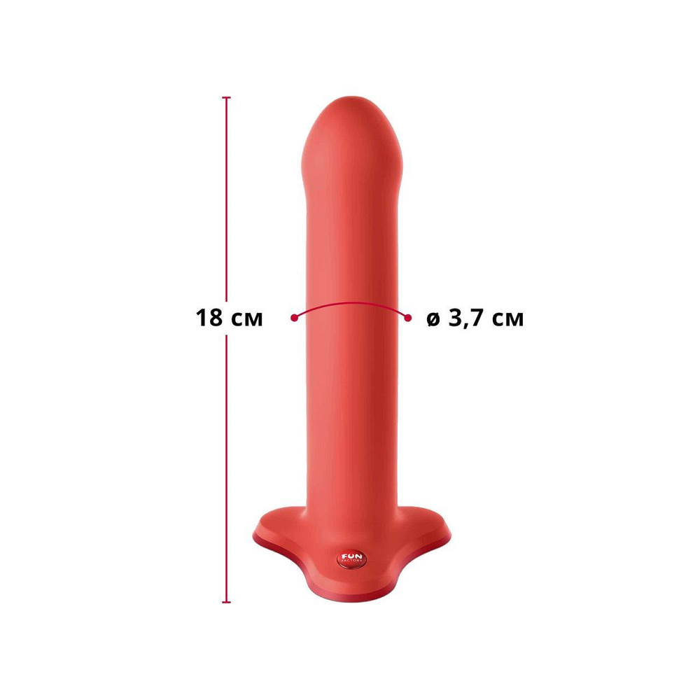 Фаллоимитатор Fun Factory MAGNUM, оранжевый, очень гибкий, длина 18,3 см, диаметр 3,7 см Sex Aura Киев - изображение 2