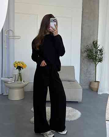 Женский стильный повседневный костюм двойка качественный турецкий кулир Одесса