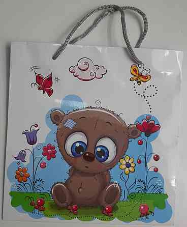 Пакет паперовий подарунковий квадратний 23*24*10 (артKV-147) (12 шт.) Харків