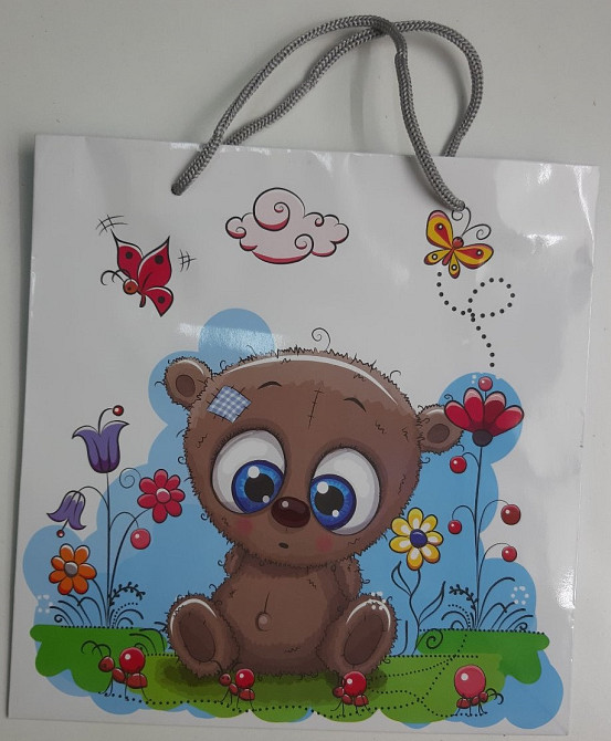 Пакет бумажный подарочный квадратный 23*24*10(артKV-147) (12 шт) Харьков - изображение 3