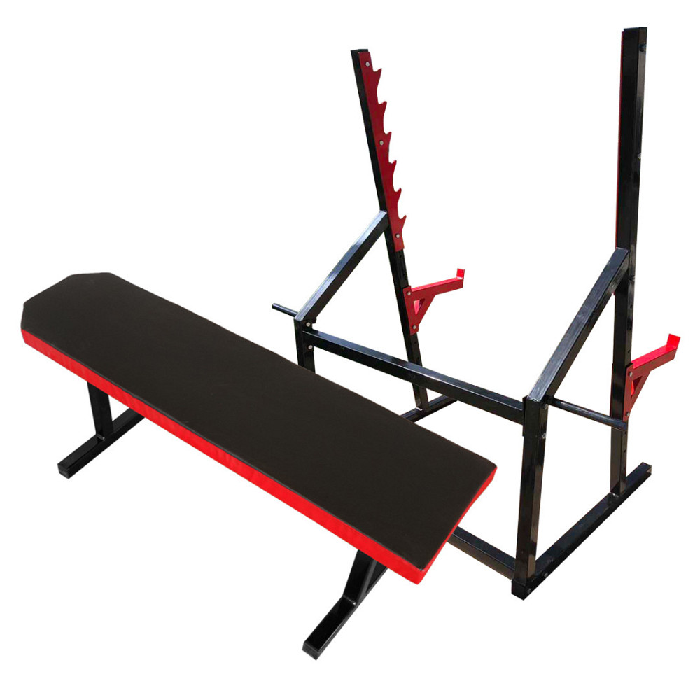 Лавка горизонтальна для жиму + Стійки проф зі страховкою 50 на 50 мм Київ - фото 4