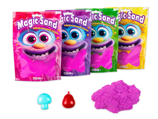 Magic sand в пакеті 39401-4 фіолетовий, 0,200 кг, шт Київ - фото 1
