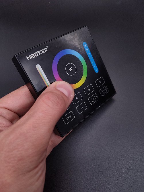 Miboxer Панель 1 зонна чорна Touch Dual White/RGB/RGBW/CCT,, бездротова RF 2.4G Mi Light Коломыя - изображение 3
