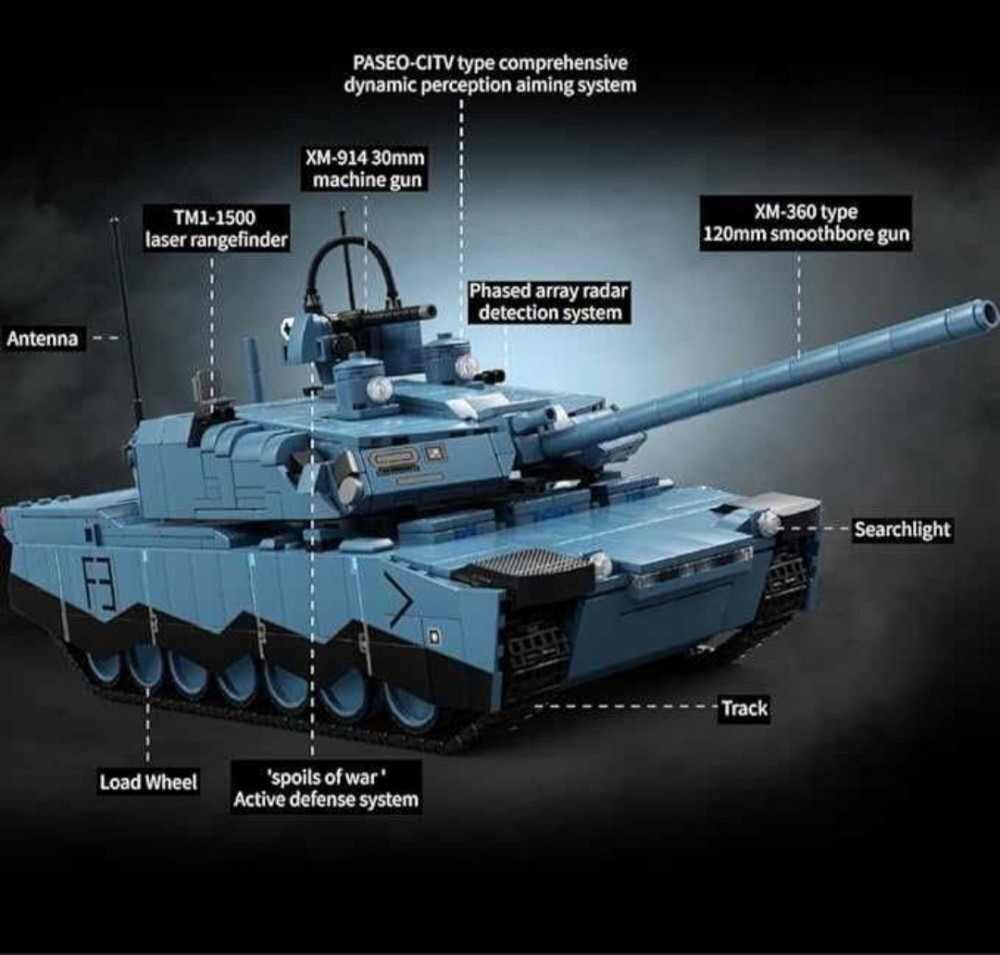 Конструктор на радіокеруванні ABRAMS X Танк | 2116 деталей | У коробці Київ - фото 6