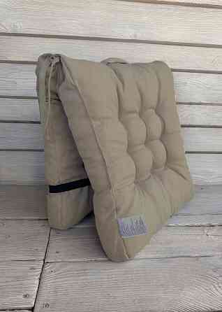 Подушка для стільців (50x120х8 см) подвійна Decorator Мальмо колір тауп 84-127 Київ