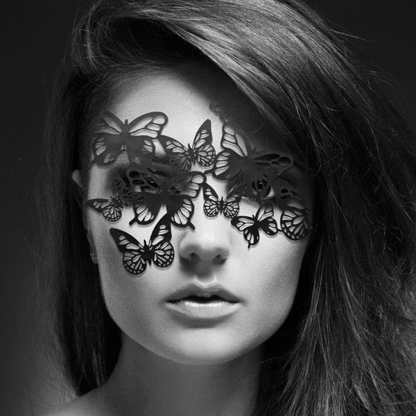 Виниловая маска SYBILLE от Bijoux Indiscrets, черная Sex Aura Киев - изображение 5
