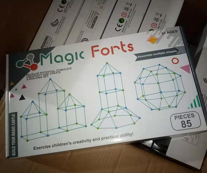 Дитячий ігровий 3D конструктор Намет Magic forts 85 деталей Вінниця - фото 9
