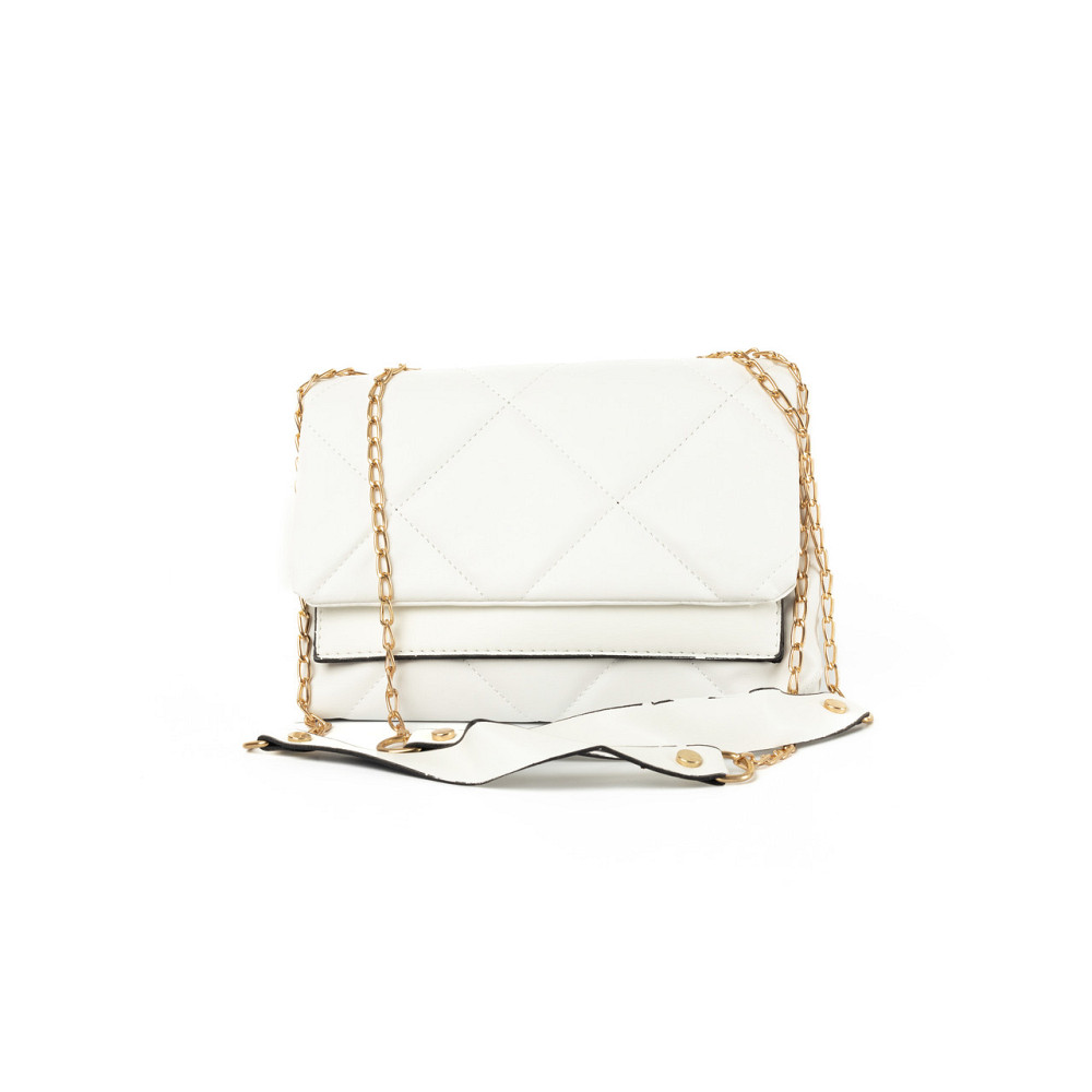 Сумка женская из качественной искусственной кожи со стеганым узором и ручкой-цепочкой, Белый Каменец-Подольский - изображение 3