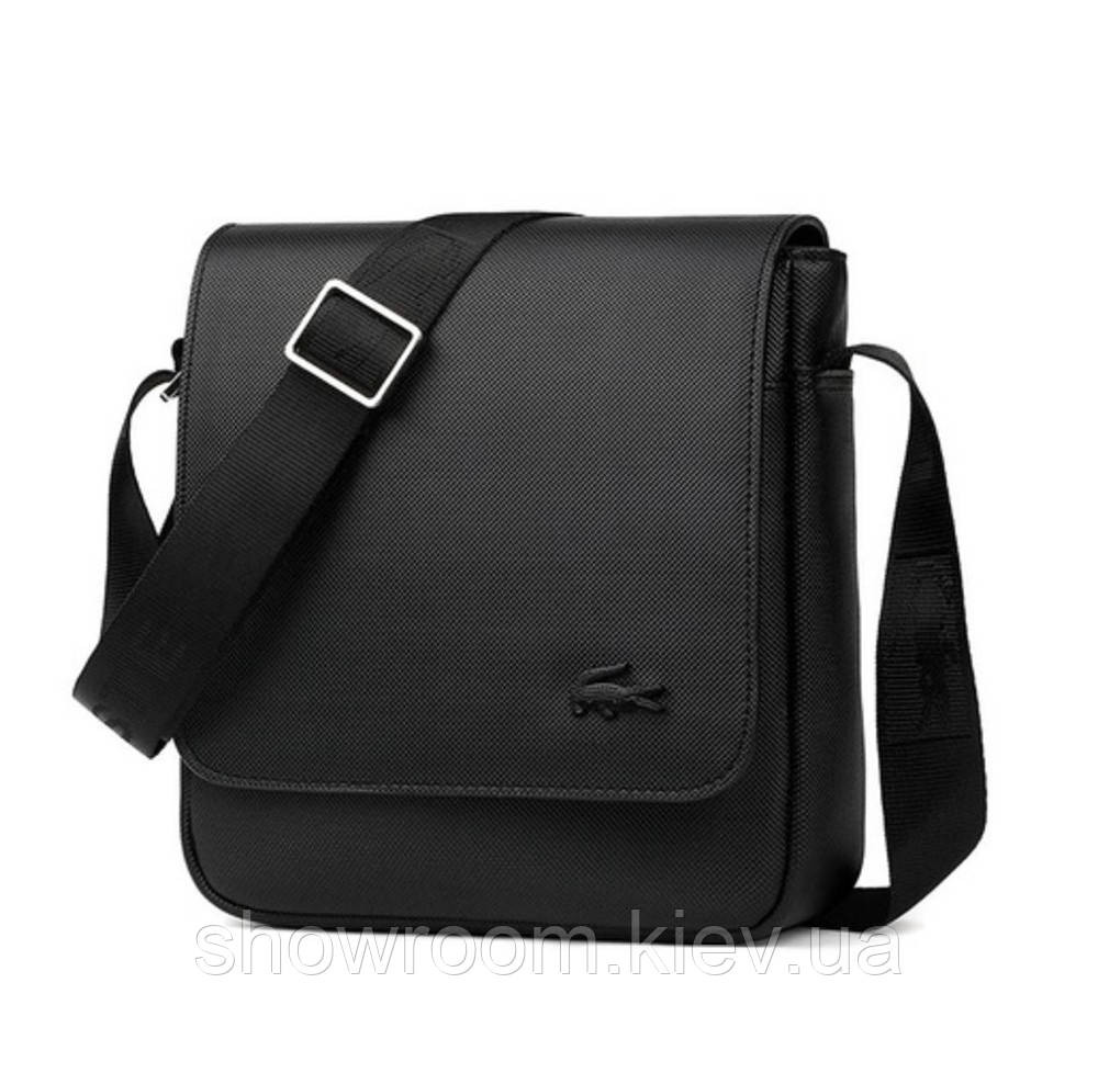 Мужская сумка Lacoste (2027) черная Киев - изображение 5