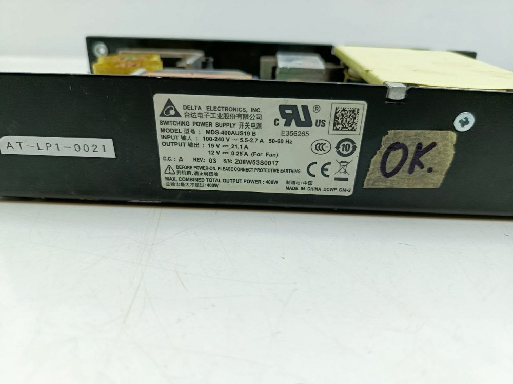 Промисловий блок живлення Delta Electronics 19V 21.1A 400W MDS-400AUS19 B ( товар вживаний) Луцк - изображение 2