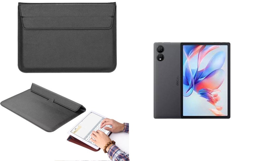 Чехол-конверт VitoCase для Blackview OSCAL Pad 80, с функцией подставки для планшета Черный Киев - изображение 1