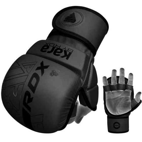 Рукавиці для ММА (Греплінгові рукавички) RDX F6 KARA Matte Black L/XL Кам'янське