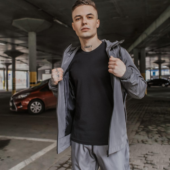 Костюм Softshell куртка з капюшоном і штани з манжетами софтшел сірий Easy L Одеса