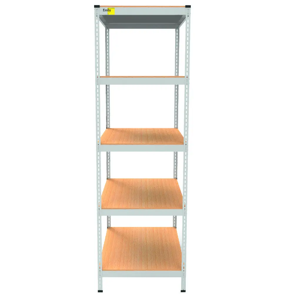 Металлический стеллаж Emby Light Series (размер 2100х600x600мм) 5 полок ДСП до 100кг Белый Винница - изображение 3