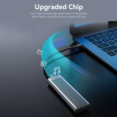 Кишеня зовнішня Vention SSD M.2 (NVME) M-key USB Type-C 3.2 10Gbps Heat Sink Aluminum (KPKH0) Вінниця - фото 11
