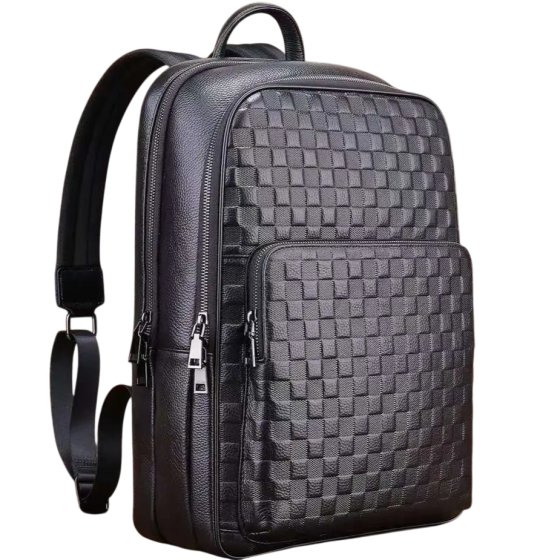 Чоловічий рюкзак Tiding Bag (30 х 41 х 12 см) з натуральної шкіри Чорний Вінниця
